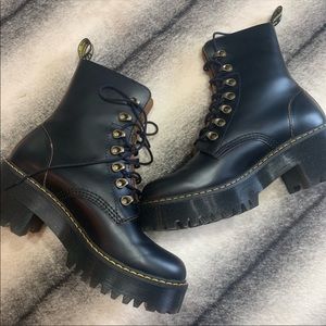 Dr. Marten Leona Black Boots